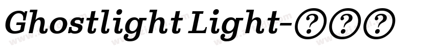 Ghostlight Light字体转换 Ghostlight Light字体转换